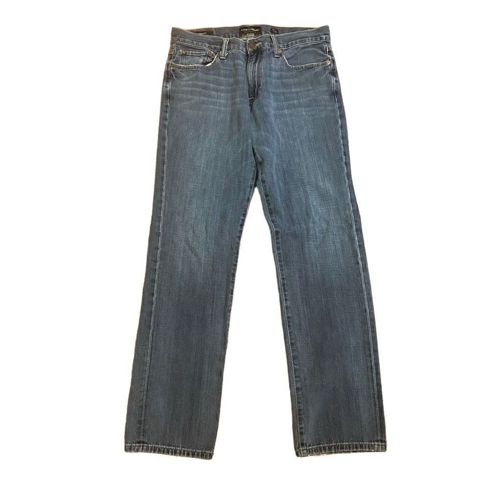 Lucky Brand Men’s 221 Straight Leg Jeans Medium Candiani Denim Wash Size 32x32